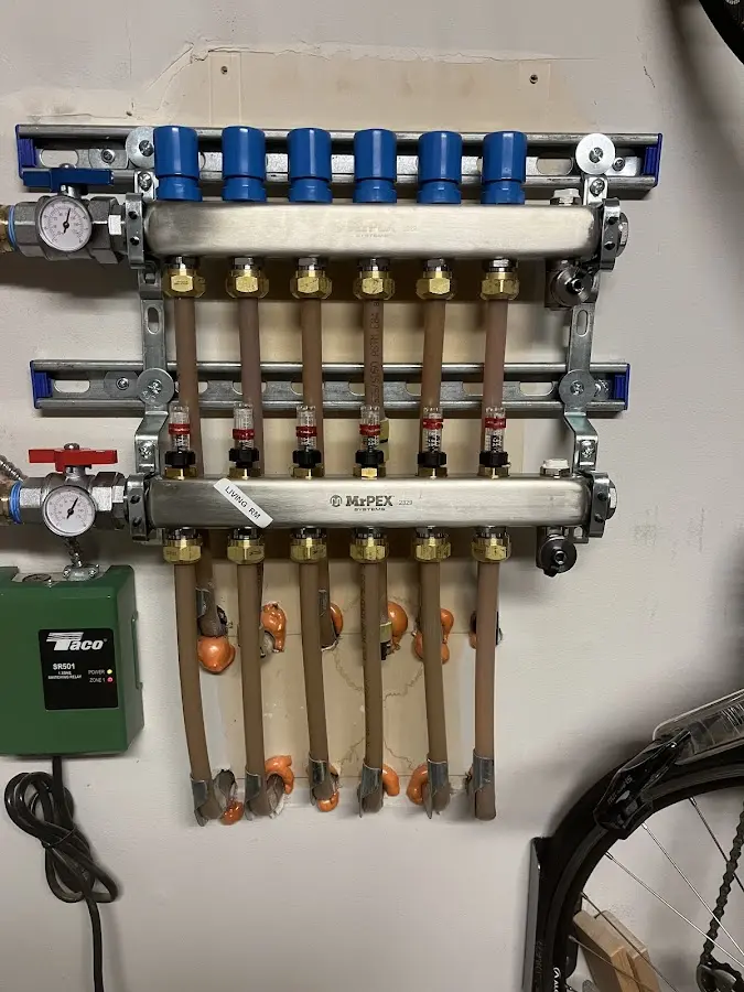 Plumber performing Leak Detection at a residential property in El Dorado Springs